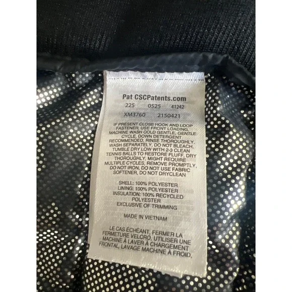 Columbia Omni-Heat Puffer Jacket Black Full Zip Lightweight Mock Neck Mens Sz M - Picture 4 of 11